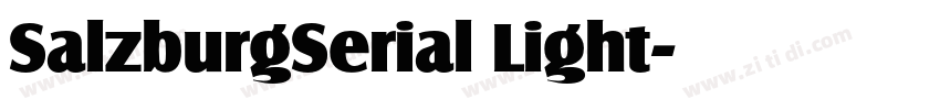 SalzburgSerial Light字体转换 SalzburgSerial Light字体转换